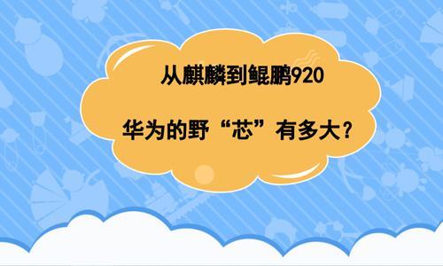 华为鲲鹏芯片最新信息解析